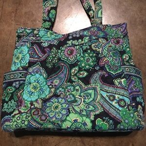 Vera Bradley zippered tote